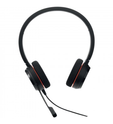 Jabra Evolve 20 USB-C MS Stereo Headset Ledningsført Kontor Callcenter USB Type-C Sort