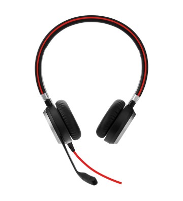 Jabra Evolve 40 UC Stereo Headset Ledningsført Kontor Callcenter Sort