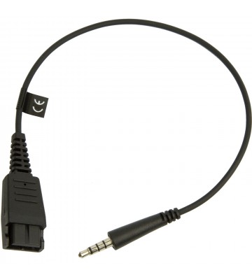Jabra 8800-00-99 kabel kønsskifter Quick Disconnect (QD) 3,5 mm Sort