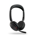 Jabra Evolve2 65 Flex Headset Kabel & trådløs Kontor Callcenter Bluetooth Sort