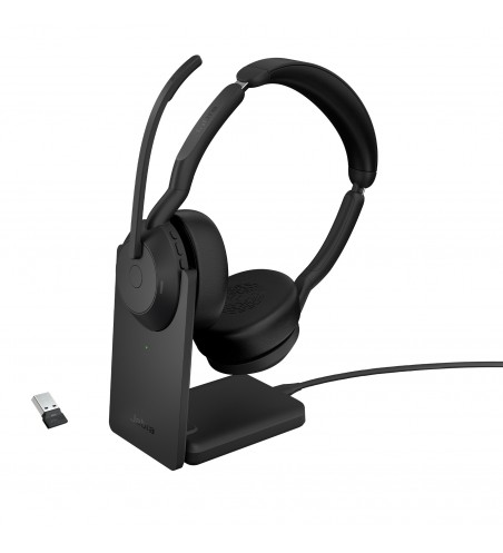 Jabra Evolve2 55 USB-A UC Stereo With Stand