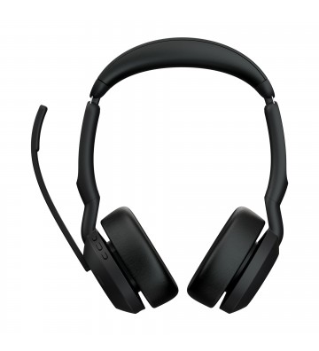 Jabra Evolve2 55 Headset Trådløs Kontor Callcenter Bluetooth Opladningsstativ Sort