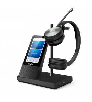 Yealink WH66 Dual UC Headset Trådløs Kontor Callcenter USB Type-A Bluetooth Opladningsstativ Sort