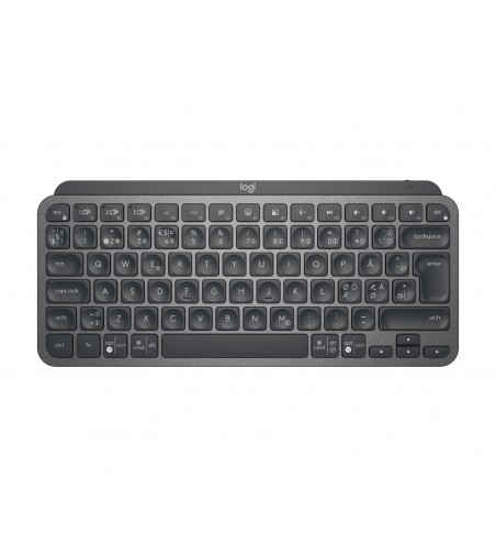 Logitech MX Keys Mini tastatur Universel RF trådløs + Bluetooth QWERTY Nordisk Grafit