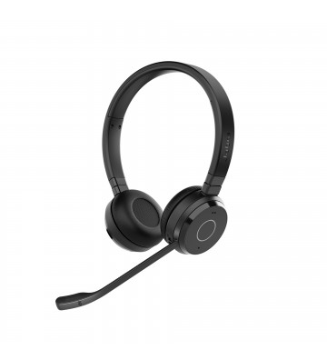 Jabra Evolve 65 TE Headset Kabel & trådløs Kontor Callcenter USB Type-A Bluetooth Sort