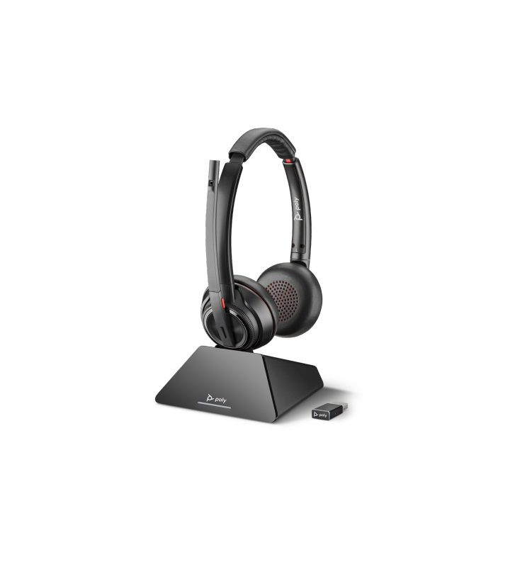 Poly Savi 8220 UC DECT Headset Stereo USB-A-Kontorheadsets-headsetaudio.dk
