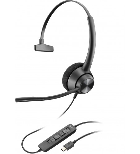 POLY|HP EncorePro 310 USB-C Monoaural Headset TAA