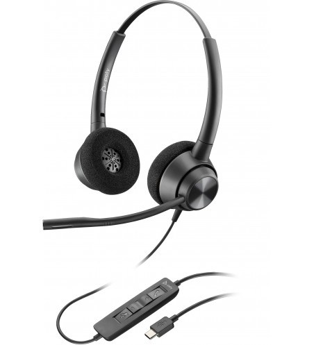 POLY|HP EncorePro 320 Stereo USB-C Headset TAA