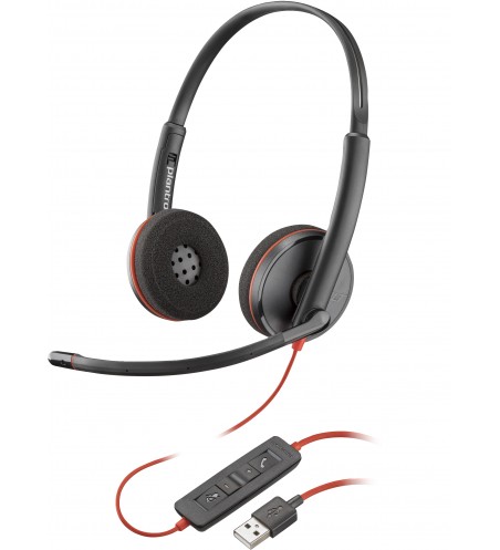 POLY|HP Blackwire C3220 USB-A Black Headset (Bulk)