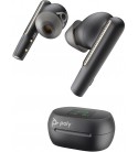POLY|HP Voyager Free 60+ UC M Carbon Black Earbuds +BT700 USB-C Adapter +Touchscreen Charge Case