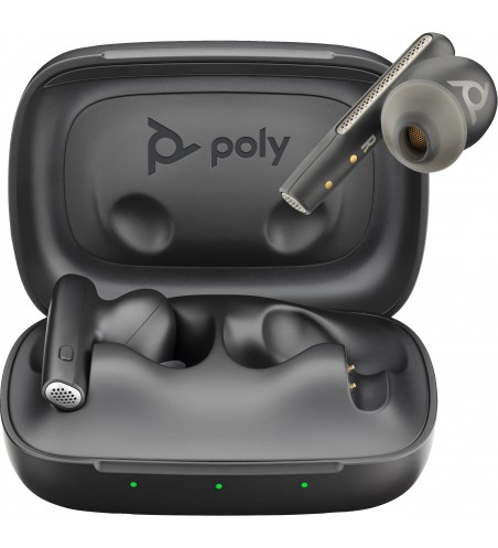 POLY|HP Voyager Free 60 UC Carbon Black Earbuds +BT700 USB-A Adapter +Basic Charge Case