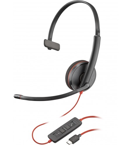 POLY|HP Blackwire 3210 Monaural USB-C Headset (Bulk)