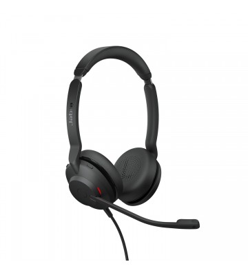 Jabra Evolve2 30, UC Stereo Headset Ledningsført Kontor Callcenter USB Type-A Sort